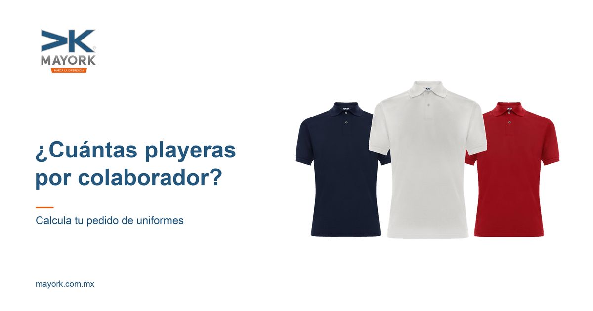 ¿Cuántas playeras de uniforme pedir por empleado? Guía para calcular tu pedido
