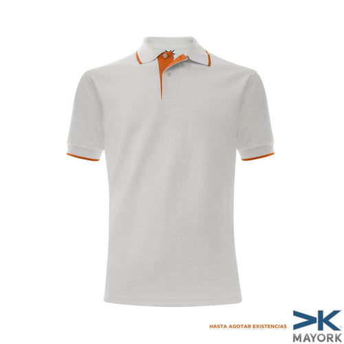 Polo Mayork MA710 Blanco/Naranja