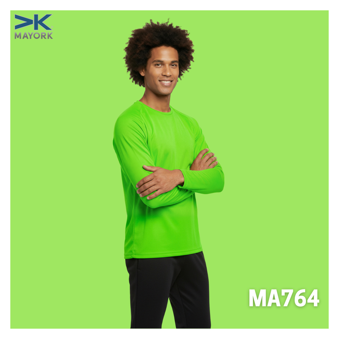 T-Shirt Dry Wear Manga Larga - Caballero